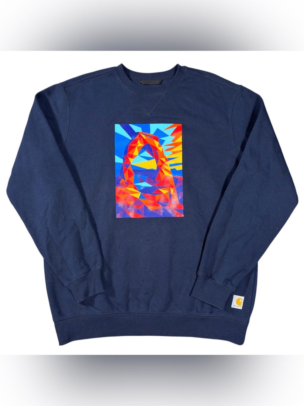 Carhartt Loose Fit Midweight Crewneck Delicate Arch Graphic Sweatshirt Mens L